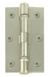 Set of Two 3" Heavy Duty Ball Bearing Hinges - Satin Nickel